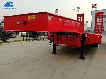 Customizec 70 Tons Low Bed Container Trailer Used For Transport Excavator
