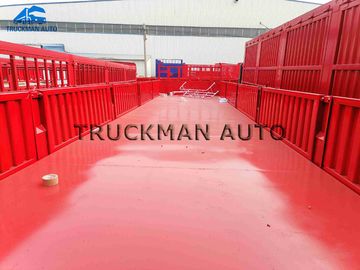 3 Axles 50 Tons Side Wall Semi Trailer Truckman Brand For Transport Bulk Cargo
