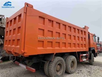 Yellow Used Heavy Duty Trucks With Repair Tool Box Transport Sand Stone