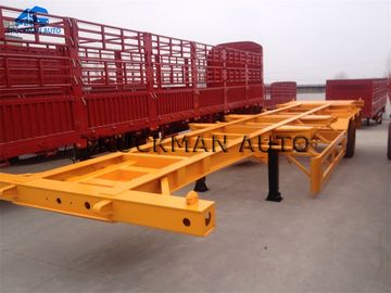 3 Axles 40 Tons Skeletal Container Trailer , Semi Trailer Storage Containers  40 Feet