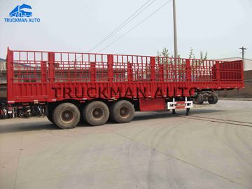 3 Axles Fence Semi Trailer  High Tensile Steel Q345 With Linglong Brand Tire