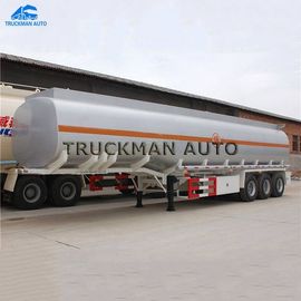 35 Cbm Oil Truck Tanker , Fuel Tanker Semi Trailer  For Diesel And Petrol