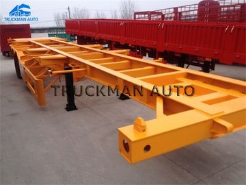 20ft 40ft Skeleton Trailer , Skeletal Container Trailer With Q345 Material
