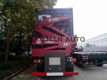 20 / 40 Feet  Side Loader Trailer , Sidelifter Container Trailer  37 Tons Crane