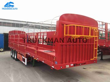 Q345 Mn Semi Trailer Truck , Semi Storage Trailers Transporting Cargo And Containers