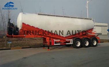 3 Axles 50 Tons Cement Bulk Carrier Truck Optional Volume  Quick Loading  Unloading