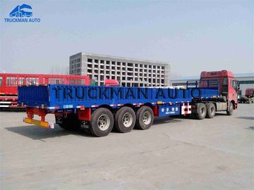 Bulk Cargo Flatbed  Side Wall Semi Trailer  Bottom 3mm With Linglong Tire