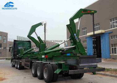 1*40 Feet / 2*20 Feets Sidelifter Container Trailer Max 37000kg With Xcmg Crane