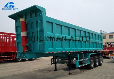 High Capacity Dump Semi Trailer 3 Axles 60 Tons  For Construction And Mining Site