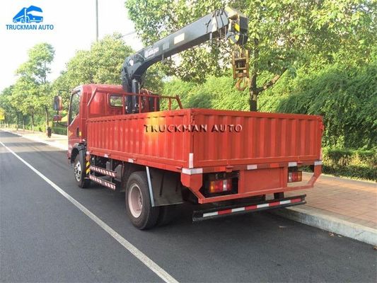 160hp Sinotruck Howo Light Truck With 3 Tons Stright Arm Crane Mounted