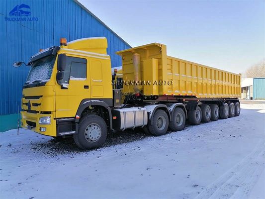 80000kg 9 Axles 45m3 Dump Truck For Ghana