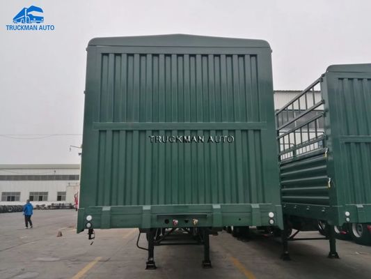 20FT Container 50T Flatbed Fence Semi Trailer For Transport Work