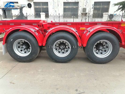 Skeleton 3 Axles 40 Feets Container Semi Trailer