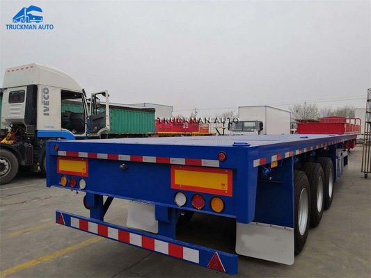 40 Tons 12pcs Tire Container Flatbed Trailer With BPW Axle