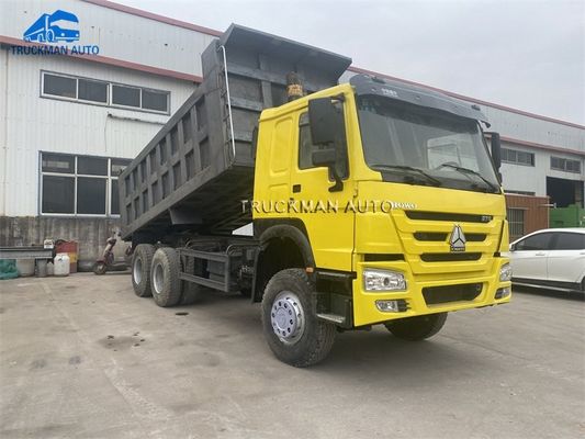 25 Tons 375HP Used HOWO Tipper Truck With 12.00R20 Tire