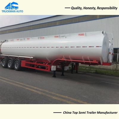 45000 Liter Oil Tank Trailer With 16 Tons Axle Carbon Steel