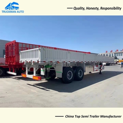 50 Tons Drop Side Wall Fence Semi Trailer With 12R22.5 Tire