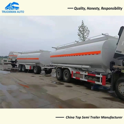 25000 Liter Draw Bar Fuel Oil Tank Trailer For Chemical Liquid Transport