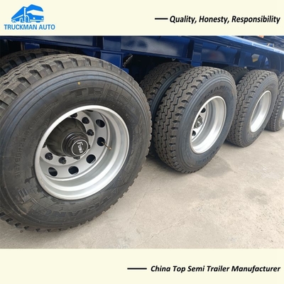 80R22.5 Tire U Shape Tipper Semi Trailer 4 Axles 60 Tons