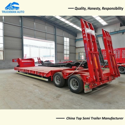 100 Tons 2 Line 4 Axle Low Bed Trailer