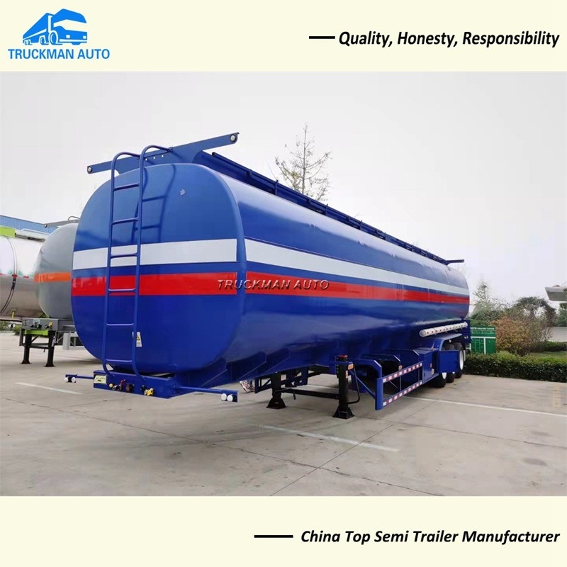 13 Tons Axle 40000 Liter Fuel Tanker Trailer With 4 Pcs Comdepartment