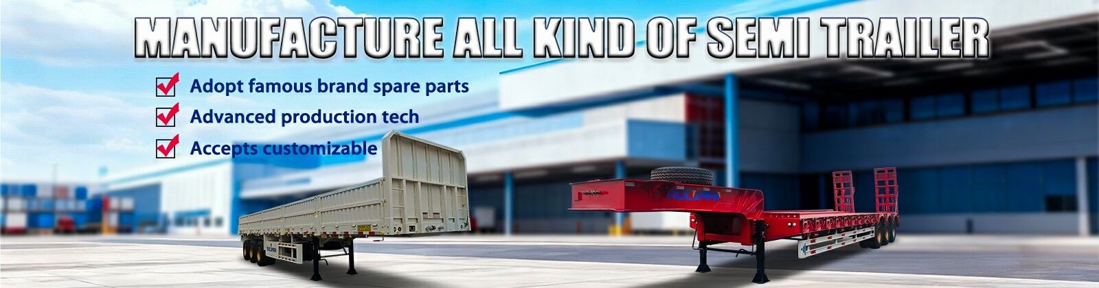 Low Bed Semi Trailer