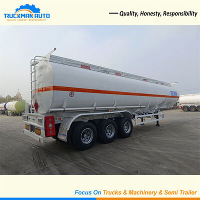 45000 Liter Oil Tank Trailer With 16 Tons Axle Carbon Steel