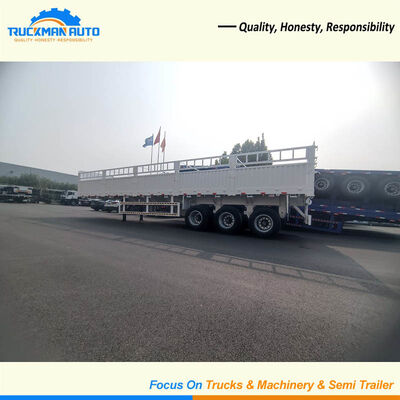 Reliable 3 Axle 50 Tons Fence Semi Trailer For Ghana