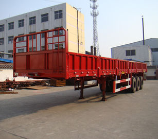 60 Tons Heavy Duty Side Wall Semi Trailer Thickness 2mm Height 600mm