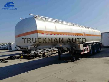 Truckman Aluminum Tank Semi Trailer , Oil Truck Tanker Three Axles  40 Cbm
