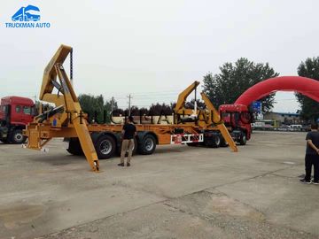 37 Tons Container Side Loader Trailer Q345 High Tensile Mn Steel For 20 Or 40 Feets