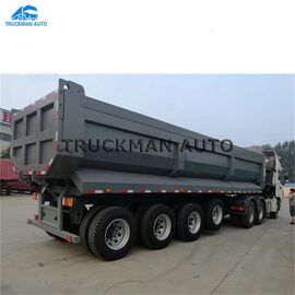 U Shape Tractor Trailer Dump Trailer ,  Load Trail Dump Trailer For Ghana Hyva Brand Lifting