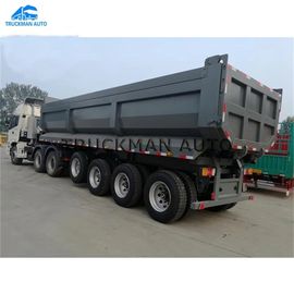 U Shape Tractor Trailer Dump Trailer ,  Load Trail Dump Trailer For Ghana Hyva Brand Lifting