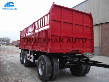 Fence Side Wall Full Trailer Truck  40-60 Tons Oversize 7500*2500*3000mm