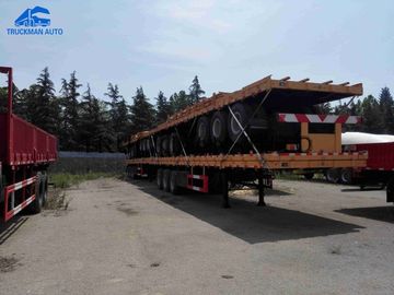 Safety Transport Flatbed Container Trailer Transport 40 Ft With Linglong Tire