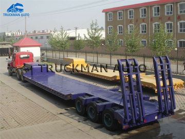 3 Line 6 Axle 120 Tons Low Bed Semi Trailer With Mechanical Spring Type Ladder