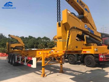 37 Tons 40ft Sideloader Trailer Mechanical Suspension With Self Loading Capacity
