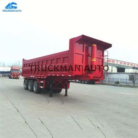 50 Tons Tipper Dump Semi Trailer 30-45m3 Volume For Transport Sand Stone