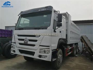 White 6x4 Used Howo Dump Truck 18 Cbm Cargobox For  Construction Mining Transport