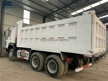 White 6x4 Used Howo Dump Truck 18 Cbm Cargobox For  Construction Mining Transport