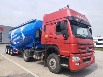 60 Tons Bulk Cement Tanker , Cement Tanker Truck 3 Axles With Wechai Motor