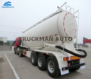  Easy Maintenance Cement Tanker Trailer For 45 Cbm Bulk Flours Transport