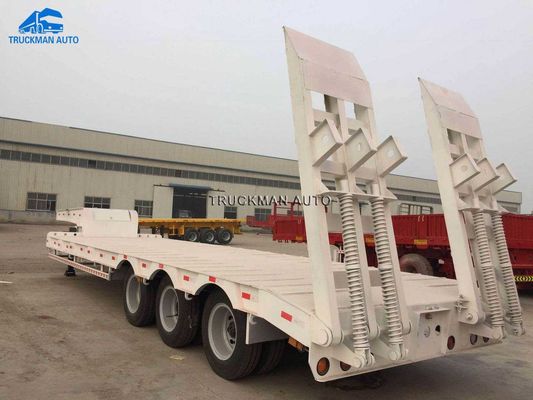 High Strength Steel 3 Axle 50 Tons Lowboy Semi Trailer