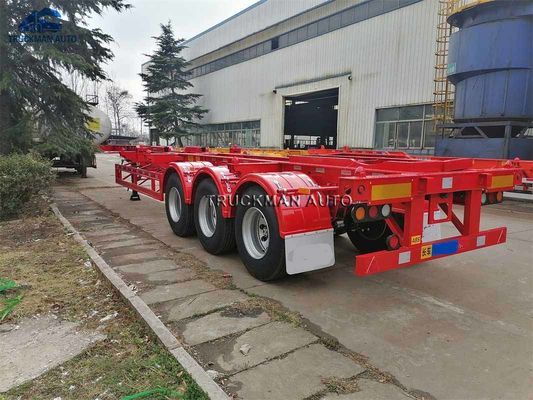 Skeleton 3 Axles 40 Feets Container Semi Trailer
