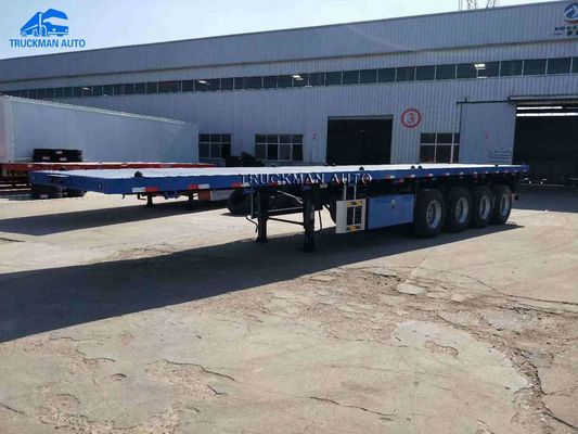 Q345 50 Tons 4 Axle 40FT Container Flatbed Semi Trailer