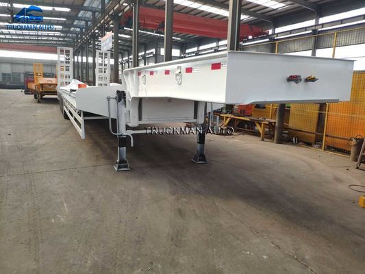 70000kg Low Bed Semi Trailer For Excavator Transit