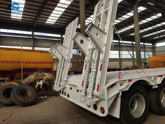 70000kg Low Bed Semi Trailer For Excavator Transit