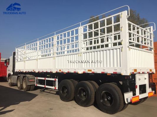 600mm Side Wall Flatbed Cargo Trailer With WABCO Brake