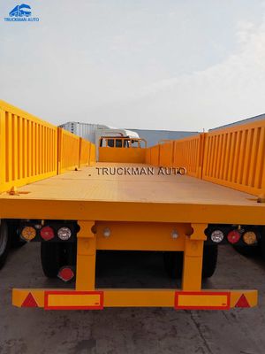3x13 Tons Axles Q345 Side Wall Semi Trailer For Container