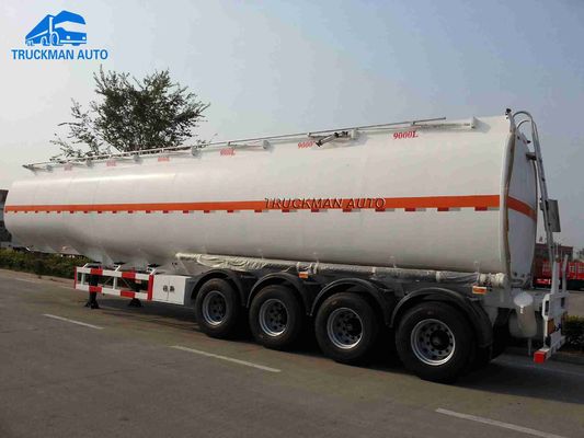 54m3 4 Axles 54000 Liter Oil Tanker Trailer With 6 Comdepartment